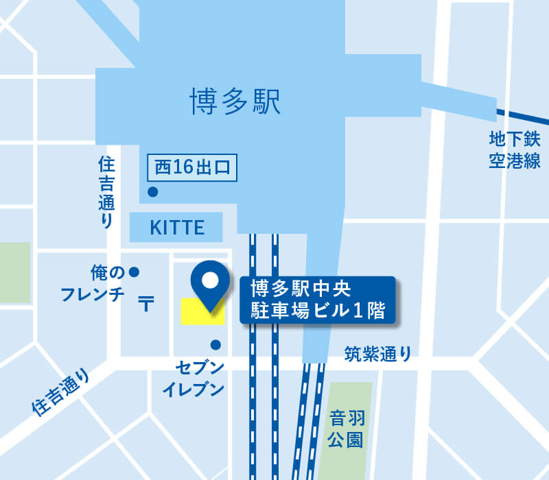 友枝歯科・矯正歯科クリニック博多駅前の地図